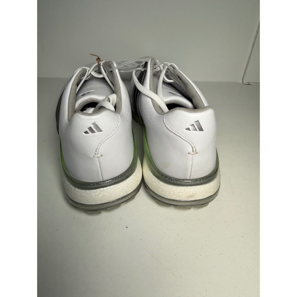 Adidas Tour360 24 Golf Shoes Womens White Black Lime Green Spiked‎ NEW size 7.5 - Picture 12 of 16